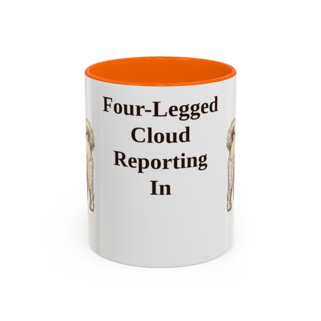 11oz-coton-de-tulear-mug-humor-orange 11oz Funny Coton de Tulear Mug, Orange, front view