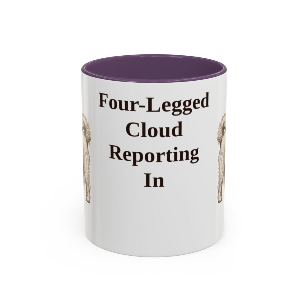 11oz-coton-de-tulear-mug-humor-purple 11oz Funny Coton de Tulear Mug, Purple, front view