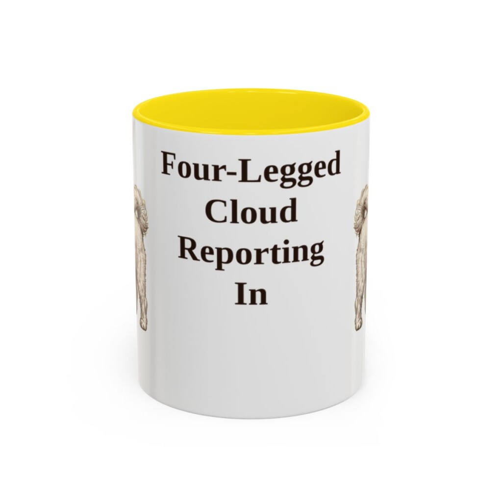 11oz-coton-de-tulear-mug-humor-yellow 11oz Funny Coton de Tulear Mug, Yellow, front view