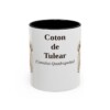 11oz Coton de Tulear Latin Mug, Black, front view