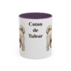 11oz Coton de Tulear Mug, Purple, front view