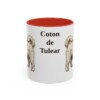 11oz Coton de Tulear Mug, Red, front view