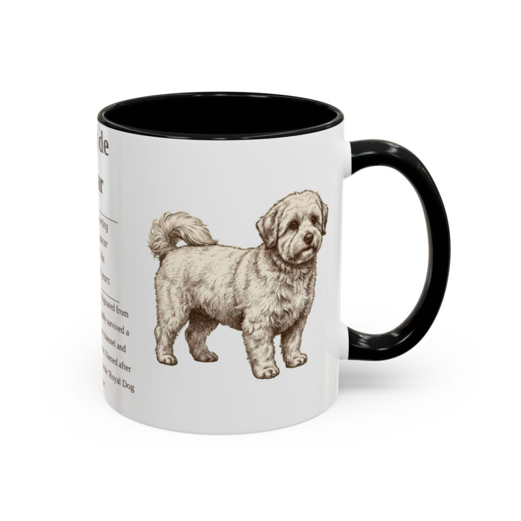 11oz Coton de Tulear Mug, Black, right side view
