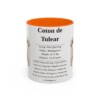 11oz Coton de Tulear Mug, Orange, front view