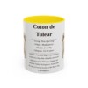 11oz Coton de Tulear Mug, Yellow, front view