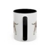 11oz Curly-Coated Retriever Mug, Black, back view