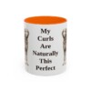 11oz-curly-coated-retriever-mug-humor-orange 11oz Funny Curly-Coated Retriever Mug, Orange, front view