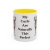 11oz-curly-coated-retriever-mug-humor-yellow 11oz Funny Curly-Coated Retriever Mug, Yellow, front view
