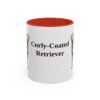 11oz Curly-Coated Retriever Mug, Red, front view