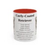 11oz Curly-Coated Retriever Mug, Red, front view