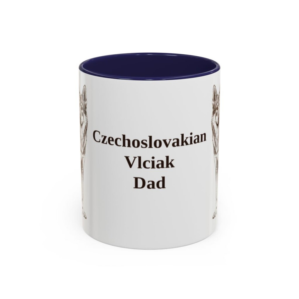 11oz-czechoslovakian-vlciak-mug-dad-navy 11oz Czechoslovakian Vlciak Dog Dad Mug, Navy, front view