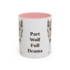 11oz Funny Czechoslovakian Vlciak Mug, Pink, front view