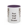 11oz Funny Czechoslovakian Vlciak Mug, Purple, front view