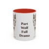 11oz Funny Czechoslovakian Vlciak Mug, Red, front view