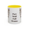 11oz Funny Czechoslovakian Vlciak Mug, Yellow, front view