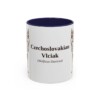 11oz Czechoslovakian Vlciak Latin Mug, Navy, front view