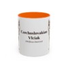 11oz Czechoslovakian Vlciak Latin Mug, Orange, front view