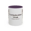 11oz Czechoslovakian Vlciak Latin Mug, Purple, front view