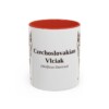 11oz Czechoslovakian Vlciak Latin Mug, Red, front view