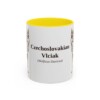 11oz Czechoslovakian Vlciak Latin Mug, Yellow, front view