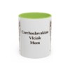 11oz Czechoslovakian Vlciak Dog Mom Mug, Light Green, front view