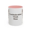 11oz Czechoslovakian Vlciak Dog Mom Mug, Pink, front view