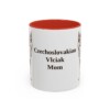11oz Czechoslovakian Vlciak Dog Mom Mug, Red, front view