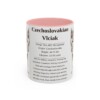 11oz Czechoslovakian Vlciak Mug, Pink, front view