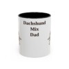11oz Dachshund Mix Dog Dad Mug, Black, front view