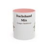 11oz-dachshund-mix-mug-latin-pink 11oz Dachshund Mix Latin Mug, Pink, front view