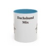 11oz Dachshund Mix Mug, Light Blue, front view