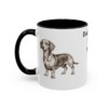 11oz Dachshund Mix Dog Mom Mug, Black, left side view