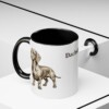 11oz Dachshund Mug, Black, lifestyle photo
