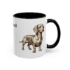 11oz Dachshund Mug, Black, right side view