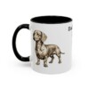 11oz Dachshund Dog Dad Mug, Black, left side view