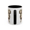 11oz Funny Dachshund Mug, Black, back view
