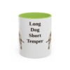 11oz Funny Dachshund Mug, Light Green, front view
