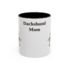 11oz Dachshund Dog Mom Mug, Black, front view