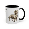11oz Dachshund Dog Mom Mug, Black, right side view