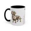 11oz Dachshund Mug, Black, left side view