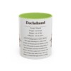 11oz Dachshund Mug, Light Green, front view