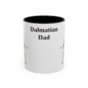 11oz Dalmatian Dog Dad Mug, Black, front view