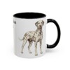 11oz Dalmatian Dog Dad Mug, Black, right side view