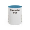 11oz Dalmatian Dog Dad Mug, Light Blue, front view