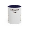 11oz Dalmatian Dog Dad Mug, Navy, front view