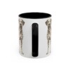 11oz Funny Dalmatian Mug, Black, back view