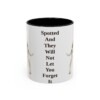 11oz Funny Dalmatian Mug, Black, front view