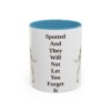 11oz Funny Dalmatian Mug, Light Blue, front view