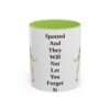 11oz Funny Dalmatian Mug, Light Green, front view