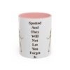 11oz Funny Dalmatian Mug, Pink, front view